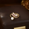 Estilo retro nuevo estilo chino mariposa suave y elegante anillo abierto de alta clase de lujo versátil details Picture